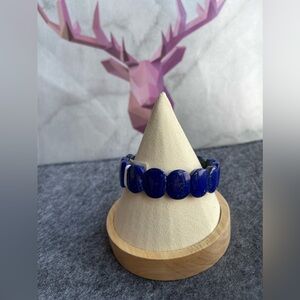 Lapis lapus bangle, rich dark blue